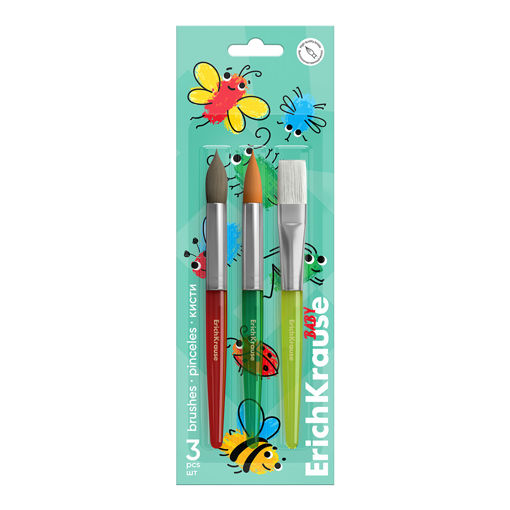 Picture of EK BABY PAINTBRUSHES X3 PACK